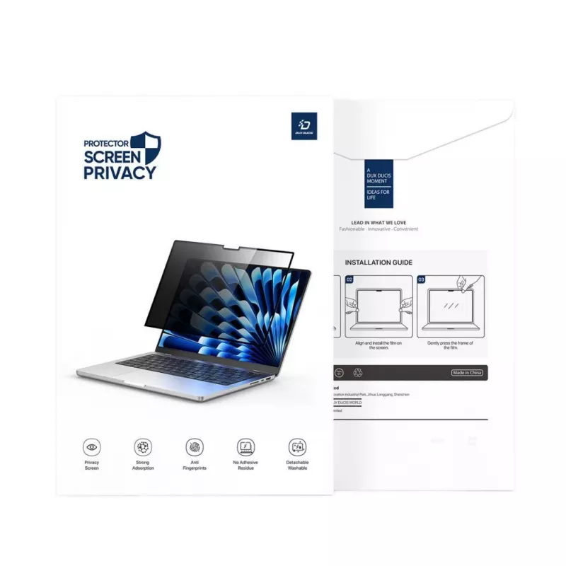 Filtro de privacidade Dux Ducis para MacBook Air/Pro 13 polegadas (2016-2021) - película antiespia magnética