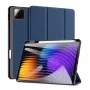 Dux Ducis Redmi Pad 7/7 Pro capa para tablet Domo Series com suporte tri-fold em pele PU azul