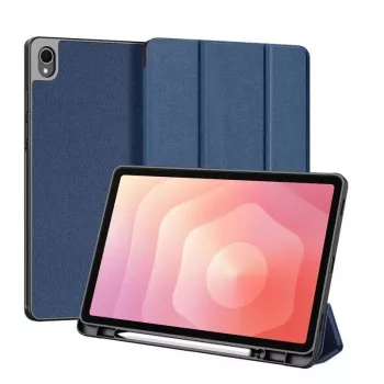 Dux Ducis Capa para tablet Domo Series Tri-fold Stand em pele PU para Samsung Galaxy Tab S11 azul