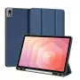 Dux Ducis Capa para tablet Domo Series Tri-fold Stand em pele PU para Samsung Galaxy Tab S11 azul