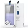 Dux Ducis Samsung Galaxy Z Flip5 5G capa flip em pele com carteira roxa