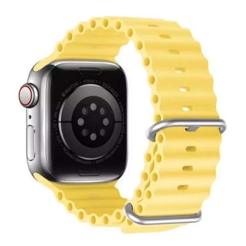 Braçadeira em silicone Dux Ducis para Apple Watch 8/7/6/5/4/3/2/SE (38/40/41mm) - Amarelo