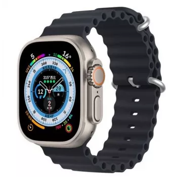 Dux Ducis Bracelete de silicone para Apple Watch Series 8/7/6/5/4/3/2/SE (38/40/41mm) - cinzento
