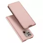Dux Ducis Skin Pro capa tipo flip para Xiaomi Redmi 10C, pele PU com compartimento para cartões e função de suporte, rosa