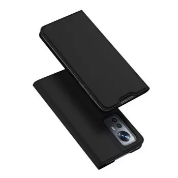 Capa tipo carteira Dux Ducis Xiaomi 12X / 12 Skin Pro Holster, preta