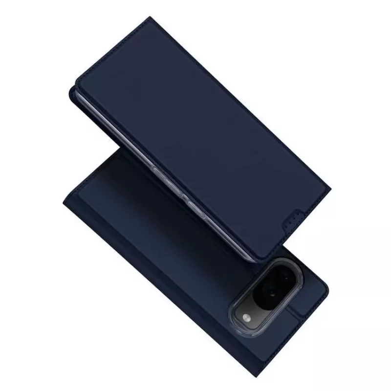 Capa tipo livro com porta-cartões Dux Ducis Skin Pro para Google Pixel 9 / 9 Pro - azul