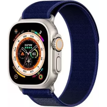 Dux Ducis bracelete desportiva com fecho de velcro para Apple Watch 42/44/45/46/49mm azul