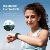 DUX DUCIS bracelete desportiva de velcro para Apple Watch 42/44/45/46/49mm verde