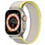 Dux Ducis Bracelete desportiva com fecho de velcro para Apple Watch 9 / 8 / 7 / 6 / SE / 5 / 4 / 3 / 2 / 1 (38, 40, 41 mm) Amarelo