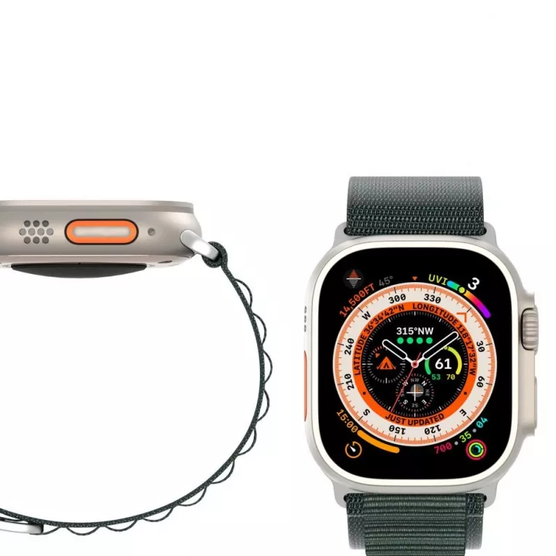 Pulseira desportiva Dux Ducis Strap GS com fivela de ardão para Apple Watch 42/44/45/49 mm - verde