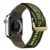 Pulseira Dux Ducis (versão para exterior) para Apple Watch Ultra, SE, 8, 7, 6, 5, 4, 3, 2, 1 (49, 45, 44, 42 mm) pulseira de nylon preta verde