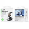 Suporte de carregamento sem fios Duzzona W21 3-em-1 15W para telefone, auricular e relógio (certificado Qi2) Transparente
