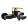 Misturadora de banheira encastrada DVT554.5CMATZ com comutação automática, preto mate/dourado