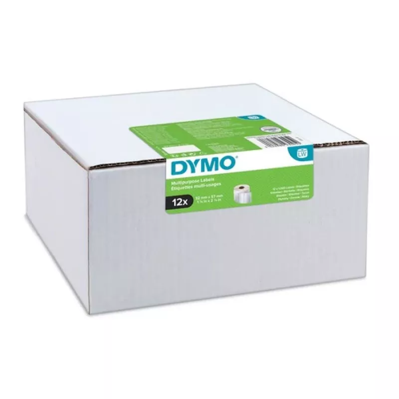 DYMO Authentic LabelWriter Etiquetas de endereço grandes 36mm x 89mm Transparente, 2 rolos com 130 (260 etiquetas)
