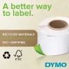 DYMO Authentic LabelWriter Etiquetas de endereço grandes 36mm x 89mm Transparente, 2 rolos com 130 (260 etiquetas)