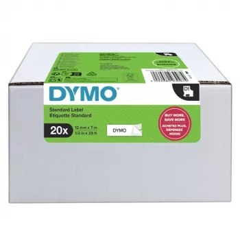 DYMO D1 Fita de etiquetagem 9mm x 7m preto sobre branco (pack de 10)