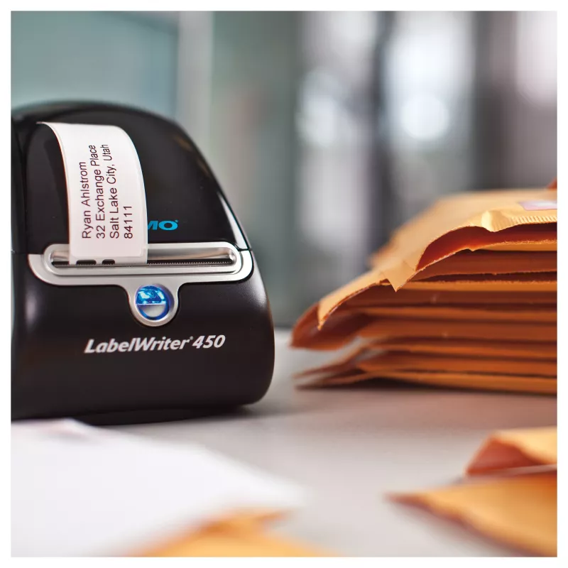 DYMO LabelWriter Etiquetas de endereço 99010, 28x89 mm, branco, 2 rolos de 130 cada