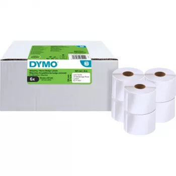 DYMO LabelWriter Etiquetas de envio e de identificação, 54 x 101 mm, Branco, adesivo permanente, 220 etiquetas por rolo