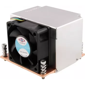 Arrefecedor de CPU ativo Dynatron R-5 1U para Intel LGA1150/1151/1155/1156/1200/1700, base de cobre, ventoinha PWM