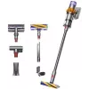 Aspirador sem fio Dyson V15 Detect Absolute, aço inoxidável, 240AW, ecrã LCD, 60min de autonomia