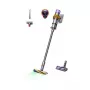 Aspirador sem fio Dyson V15 Detect Absolute, aço inoxidável, 240AW, ecrã LCD, 60min de autonomia