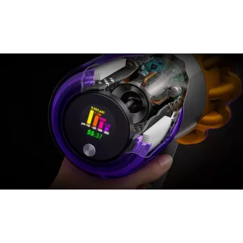 Dyson V15s Detect Submarine aspirador vertical 2-em-1, seco e húmido, sem saco, 0,77 L, níquel/amarelo