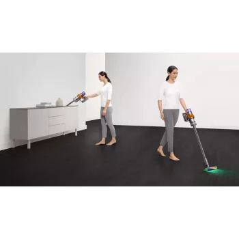 Dyson V15s Detect Submarine aspirador vertical 2-em-1, seco e húmido, sem saco, 0,77 L, níquel/amarelo