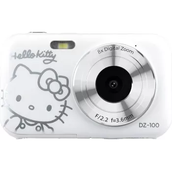Altifalante portátil DZ-100 Hello Kitty Branco com jack de 3,5 mm, 2W RMS, alimentado por USB