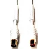 E+P AB207G Cabo Coaxial de Antena 7,5m Ficha para Conector Fêmea Banhado a Ouro Branco