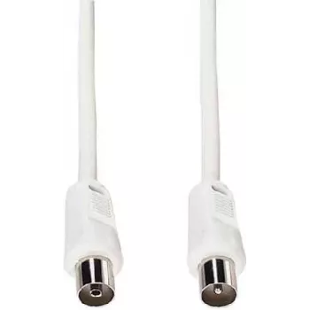 e+p HFT 1 cabo coaxial de antena 1,5 m branco 75 Ohm ficha IEC para conector fêmea