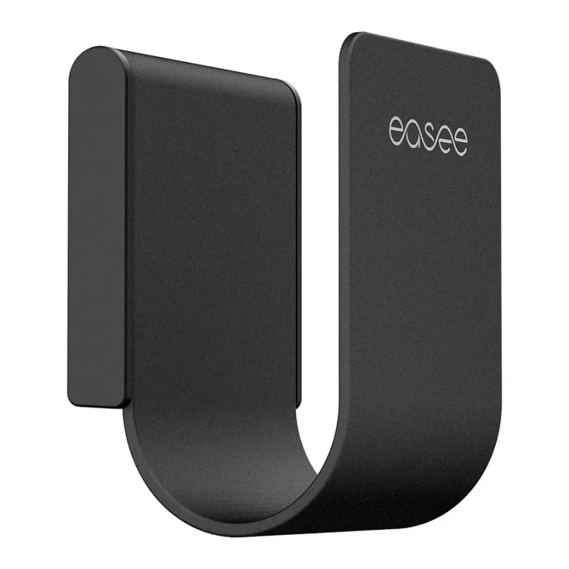 Easee U-Hook Standard Suporte de parede para 1 cabo de carregamento – preto (UH001-Black)