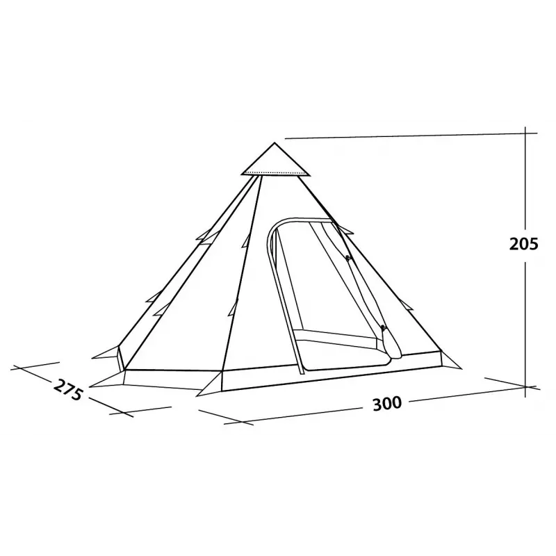 Easy Camp Tent Dayhaven tenda de túnel 4 pessoas cinzento/verde