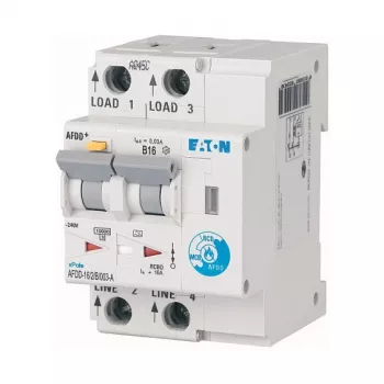 Dispositivo de proteção contra arco elétrico EATON AFDD-16/2/B/003-A 187204 2 polos B16A 30mA tipo A