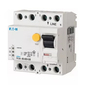 Diferencial digital Eaton FRCDM-40/4/003-G/B Type B 40A 4 polos 30mA 230/400V AC calha DIN