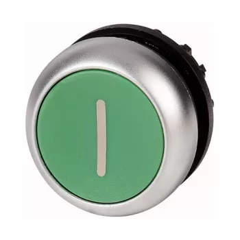 Eaton M22-D-G-X1 atuador de botão de pressão plano, verde, momentâneo (216607)