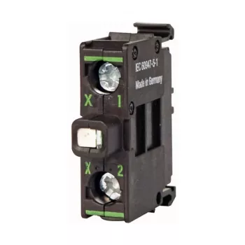 Elemento de iluminação LED verde Eaton M22-LEDC230-G, 230 V AC, ligação por parafuso, preto, IP66