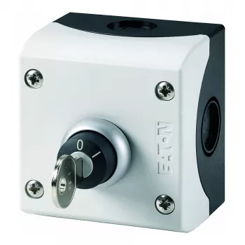 Interruptor de chave Eaton M22-WRS/KC11/I, 2 posições, 1NO+1NC, com retenção, IP66, 22,5mm
