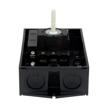 Interruptor principal Eaton P1-25/I2/SVB/HI11 25A 3 polos com paragem de emergência, montagem à superfície, IP65, vermelho/amarelo