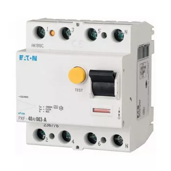 Interruptor diferencial Eaton PXF-25/4/003-A (RCCB), 25 A, 4 polos, 30 mA, Type-A