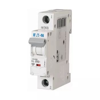 Disjuntor EATON PXL-B16/1 16A 1 polo característica B 6kA