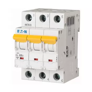 Disjuntor EATON PXL-B25/3 3 polos 25A tipo B 10kA