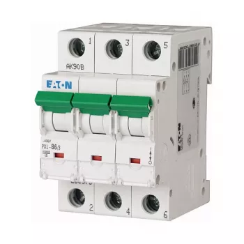 Eaton PXL-B6/3 Disjuntor 6A 3 polos curva B 10kA