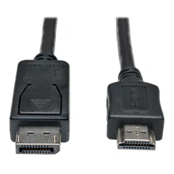 Cabo adaptador DisplayPort para HDMI Eaton Tripp Lite P582-003, 0,91 m, 1080p, preto