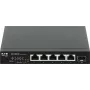 Eaton Tripp Lite Series Switch Ethernet Gigabit não gerido de secretária PoE+ Pass-Through 5 portas 2,5 Gbps 70W metal