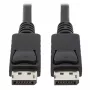 EATON Tripp Lite Series cabo DisplayPort com fichas de bloqueio, 4K 60 Hz (M/M), preto, 10 pés (3,05 m)