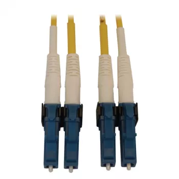 Eaton Tripp Lite Series N370X-01M Cabo de fibra ótica duplex monomodo 9/125 OS2 400G comutável (LC/UPC M/M, 1m, LSZH, amarelo)