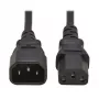 Eaton Tripp Lite Series Cabo de alimentação, IEC 60320 C14 para C13, 1 m, preto