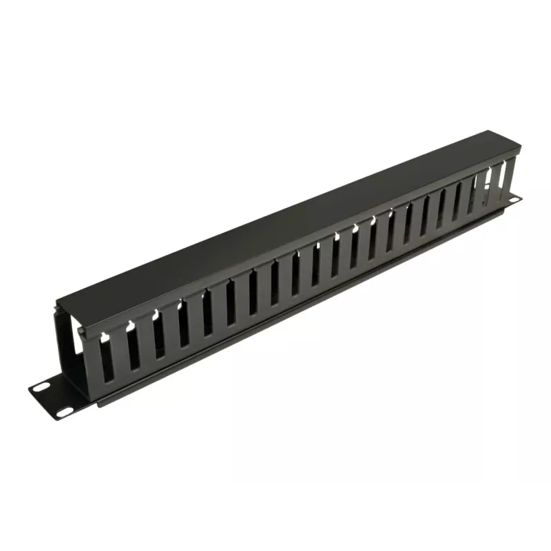 Organizador de cabos horizontal para rack Eaton Tripp Lite Series (Finger Duct) 1URM - preto - 1U - 19 polegadas