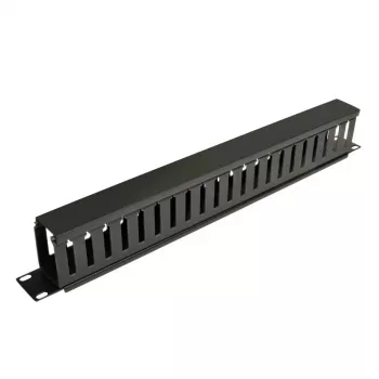 Organizador de cabos horizontal para rack Eaton Tripp Lite Series (Finger Duct) 1URM - preto - 1U - 19 polegadas
