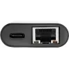 Eaton Tripp Lite U436-06N-GB-C adaptador USB-C para Gigabit Ethernet com função de carregamento USB-C PD - Thunderbolt 3 - preto